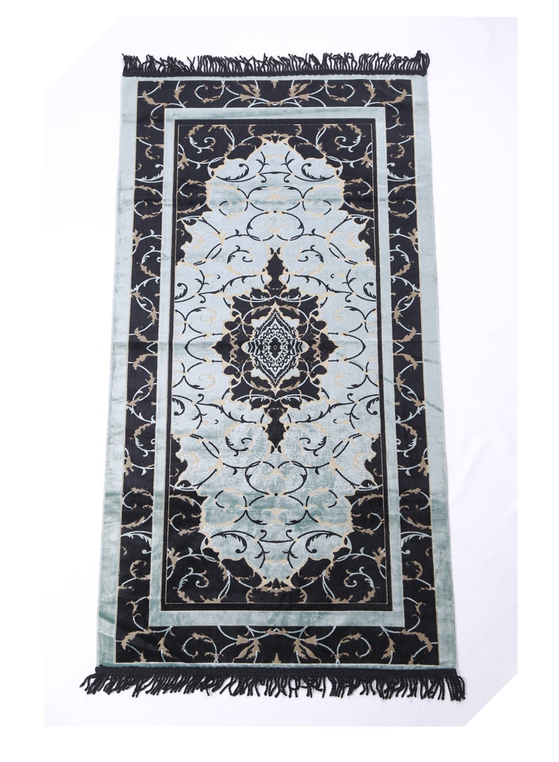 Vitacelli Prayer Mat 614GSM Anti-Slip Velvet Top Islamic Prayer Mat New Design Thick Padded Sajadah Prayer Rug for Men Women Eid Gift Ramadan ( 140cm X 70cm) - Image 1