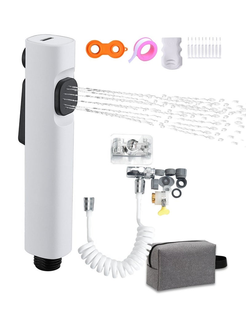 LUCKIER 2nd Generation Portable electric Travel Shattaf Bidet Mini Handheld Bidet Sprayer Pressure Adjustable For Personal Hygiene Cleaning Postpartum Care Baby Care Outdoor Travel and Camping - Image 1