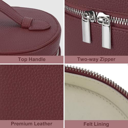 YFGBCX Makeup Bag Vanity Case with Removable Divider Travel Toiletry Bag Portable Cosmetic Bag Makeup Organizer Case - Image 5