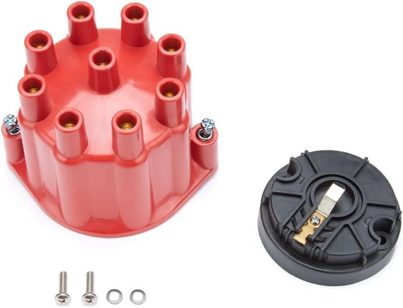 D600701 Red Cap and Rotor for Flame-Thrower Billet Distributor 8 Cylinder Engine