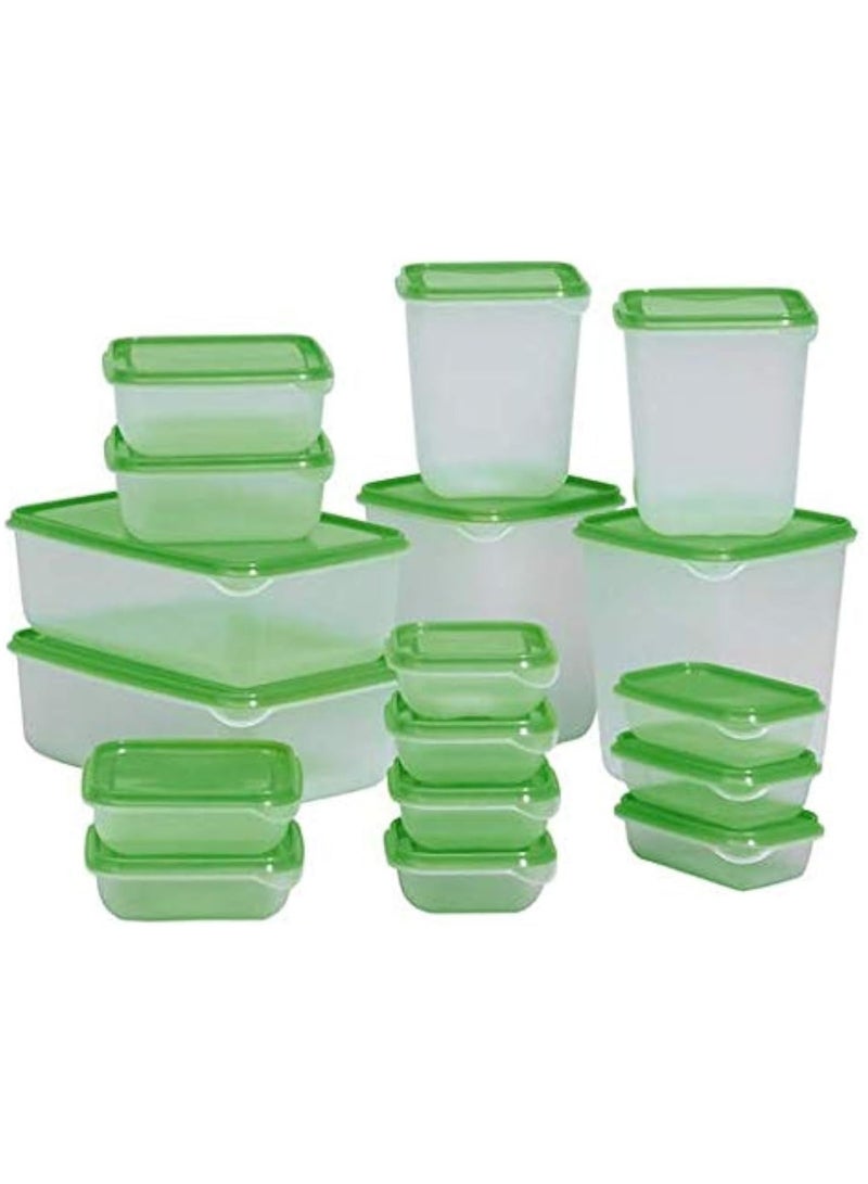 BLOOMING TIME 17 Psc Food Storage Container with Lids Storage Box Set BPA-Free Suitable for Dishwasher, Freezer, Microwave, Plastic Food Storage Containers - Image 2