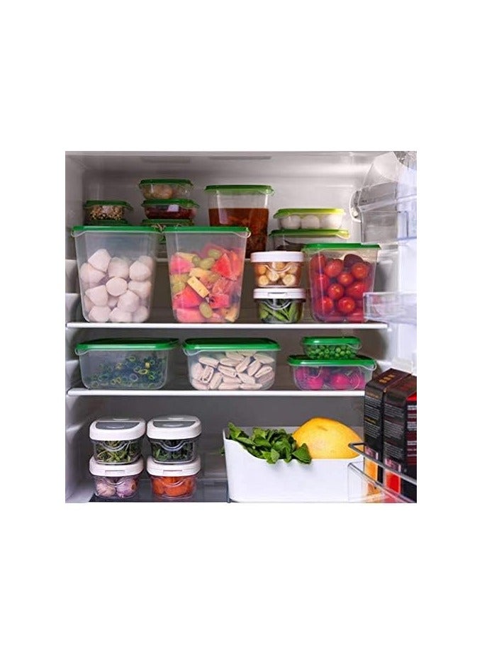 BLOOMING TIME 17 Psc Food Storage Container with Lids Storage Box Set BPA-Free Suitable for Dishwasher, Freezer, Microwave, Plastic Food Storage Containers - Image 1