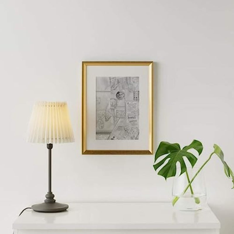 Picture Frame with Matt Metal-like Finish, Plastic Front Protection, Multiple Sizes for Wall Decor 30x40 cm 11 ¾x15 ¾ - Image 2