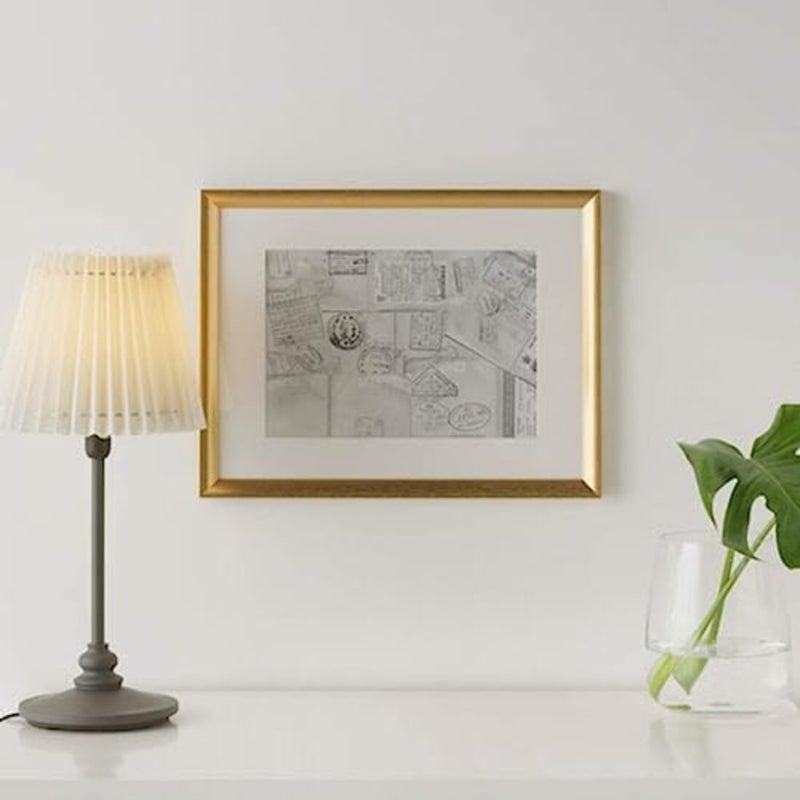 Picture Frame with Matt Metal-like Finish, Plastic Front Protection, Multiple Sizes for Wall Decor 30x40 cm 11 ¾x15 ¾ - Image 3