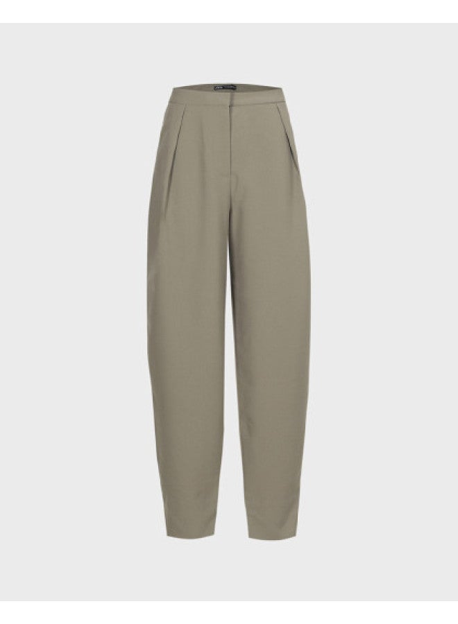Zara Women's Solid Color Fashion Simple Trendy Versatile Casual Loose Harem Pants - Image 1