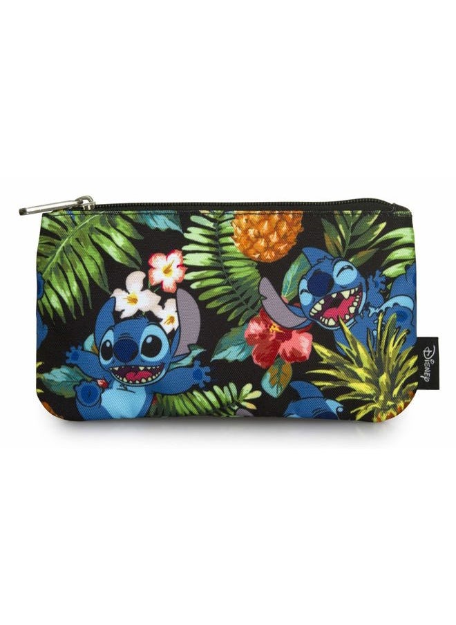 Loungefly - Disney Lilo & Stitch Hawaiian Print Cosmetic Bag Pouch - Image 1