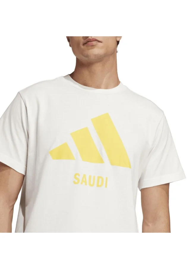 اديداس adidas SAUDI TEE White Training T-SHIRTS for Unisex - 3XS