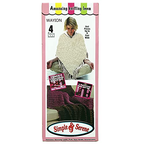 WAYION 55" Afphgan Serenity Loom Knitting Board Weave Loom Kit with Step by Step Instructions Great for The Experienced Loom Knitter(Blue/Pink) (Pink) - Image 4