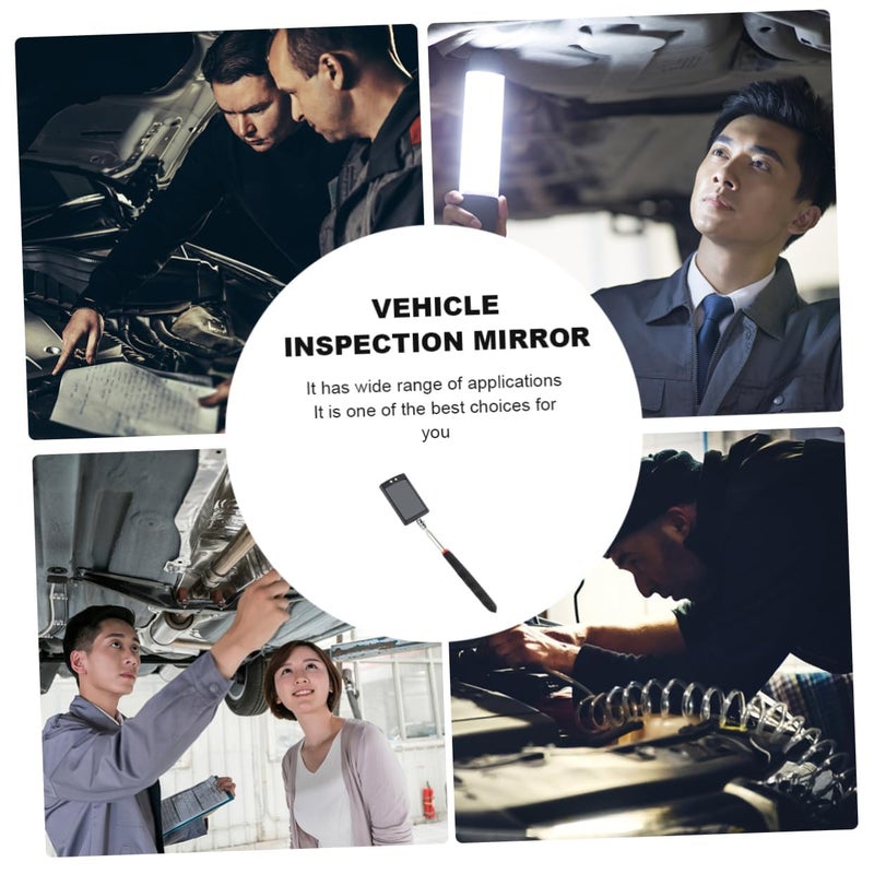 Flexible Telescoping LED Inspection Mirror Rotating Head for Automotive and Construction Night Use - Image 3
