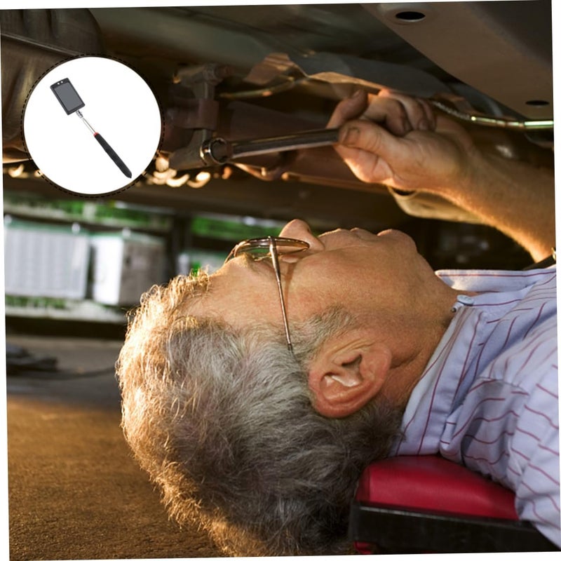 Flexible Telescoping LED Inspection Mirror Rotating Head for Automotive and Construction Night Use - Image 5