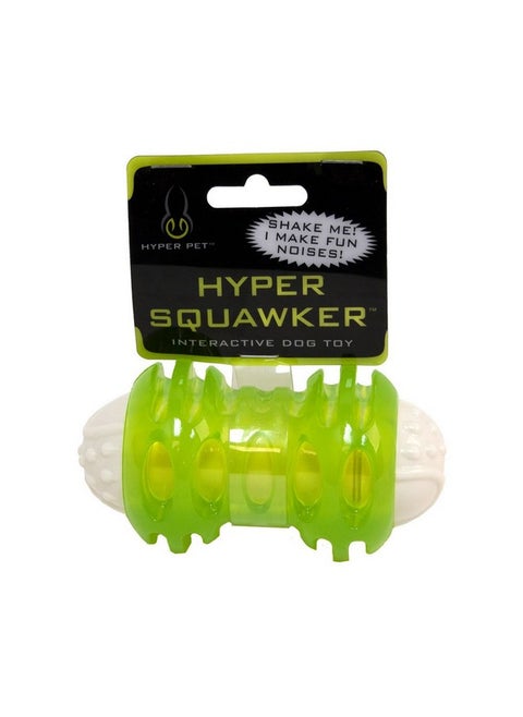 Hyper Squawkers Dog Bone Durable Dog Toy Designed From Tpr And Nylon With An Enticing Giggle Noise Medium