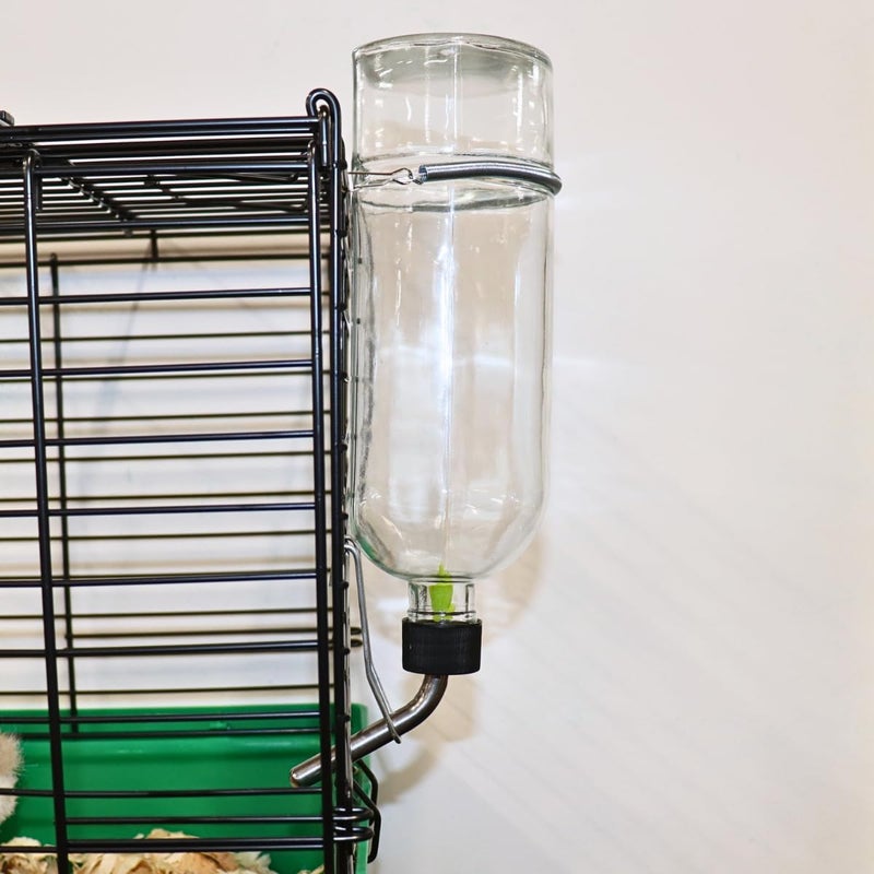 Lixit Chew Proof Flat Sided Water Bottles for Rabbits, Ferrets, Rats, Birds, Hamsters, Guinea Pigs, Chinchillas Gerbils and Other Small Animals (26oz) - Image 1