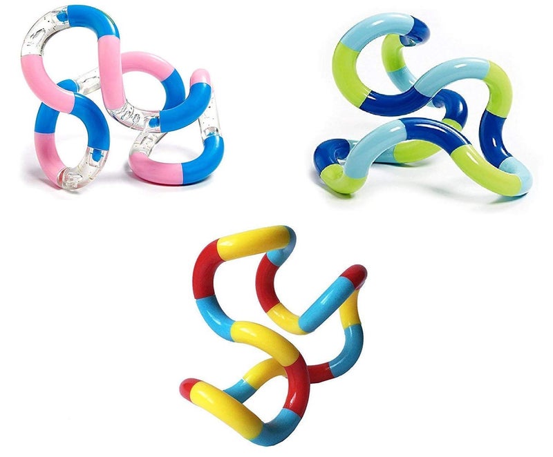 Tangle Jr 1 pcs Classic Sensory Original Fidget Toy 1PC Yellow - Image 2