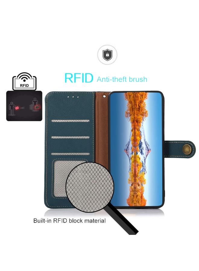 اس-توب جراب لهاتف Nokia X30 5G KHAZNEH Custer مصنوع من الجلد الأصلي بتقنية RFID - Image 4