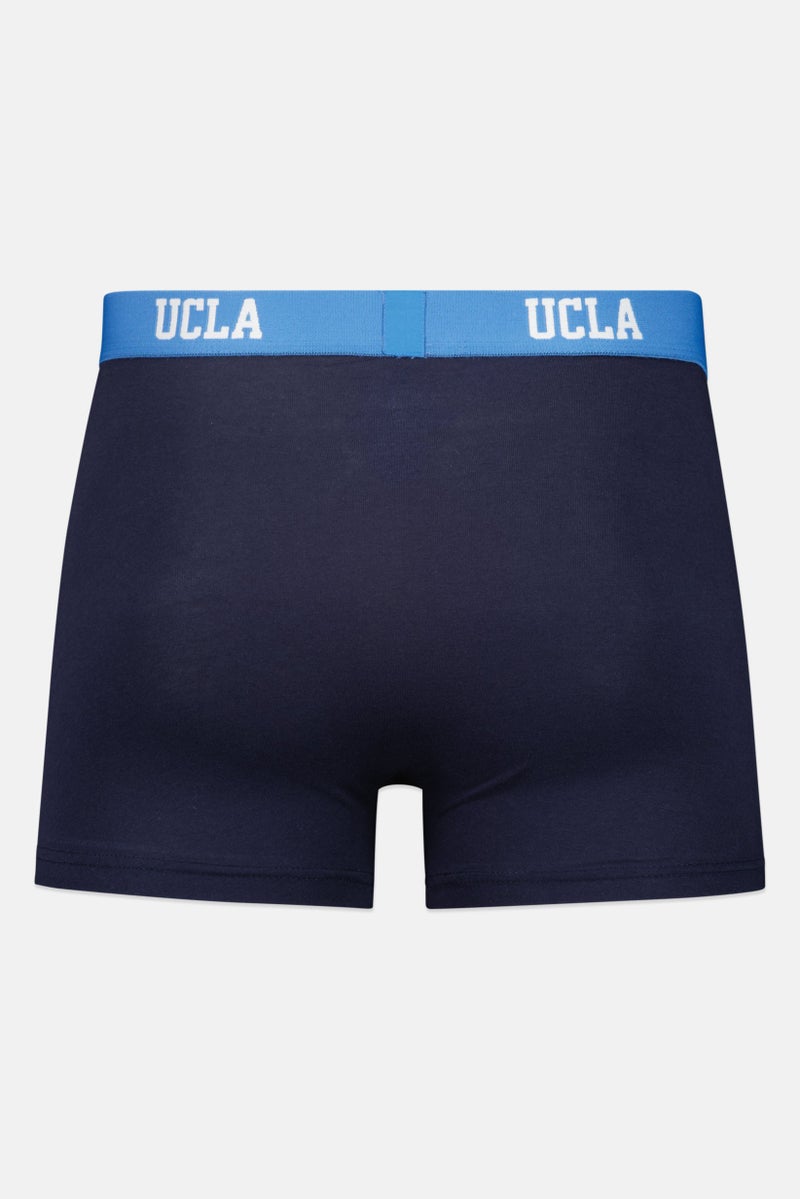 UCLA Men 3 Pack Brand Logo Trunks, Navy - Image 2