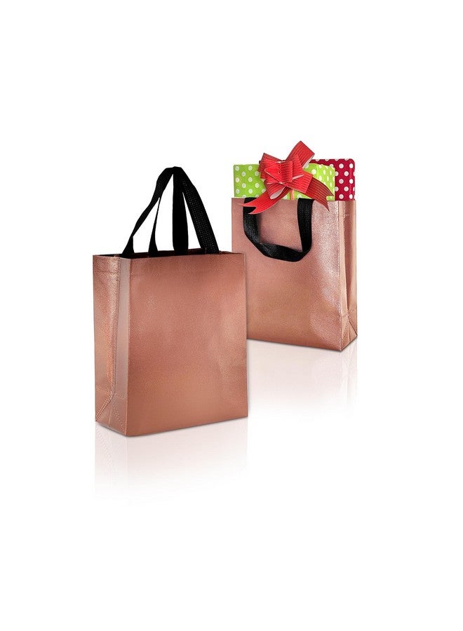 Drapme Extra-Small Size Pack of 20 Pcs Glossy Metallic Laminated Non-Woven Reusable Eco-Friendly Party Return Gift Bags (Copper) (Extra-Small 6.75x9x3 Inch) - Image 1