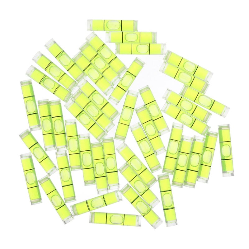 50Pcs Mini Cylindrical Spirit Levels 8X23mm Precision Bubble Vials for Picture Hanging DIY Installation Horizontal Leveler - Image 2