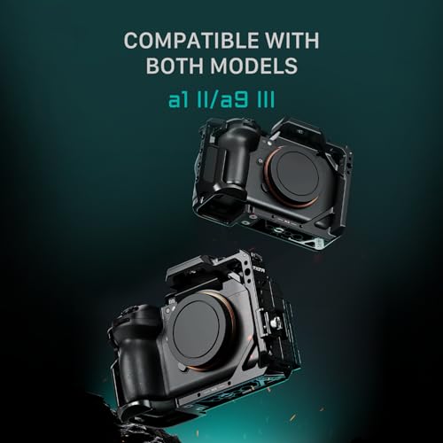 Tilta Full Camera Cage Compatible with Sony A1 II & A9 III – Black | Modular Aluminum Design, HDMI Cable Clamp & Cold Shoe | Secure Accessory Mount via 1/4"-20, 3/8"-16 & M3 Threads | Lightweight - Image 4