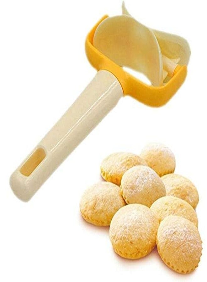 JIGVA Multi‑Use Rolling Cookie Cutter & Pastry Dough Roller – Scone, Puri & Biscuit Cutter with Fluted Edge - Image 3