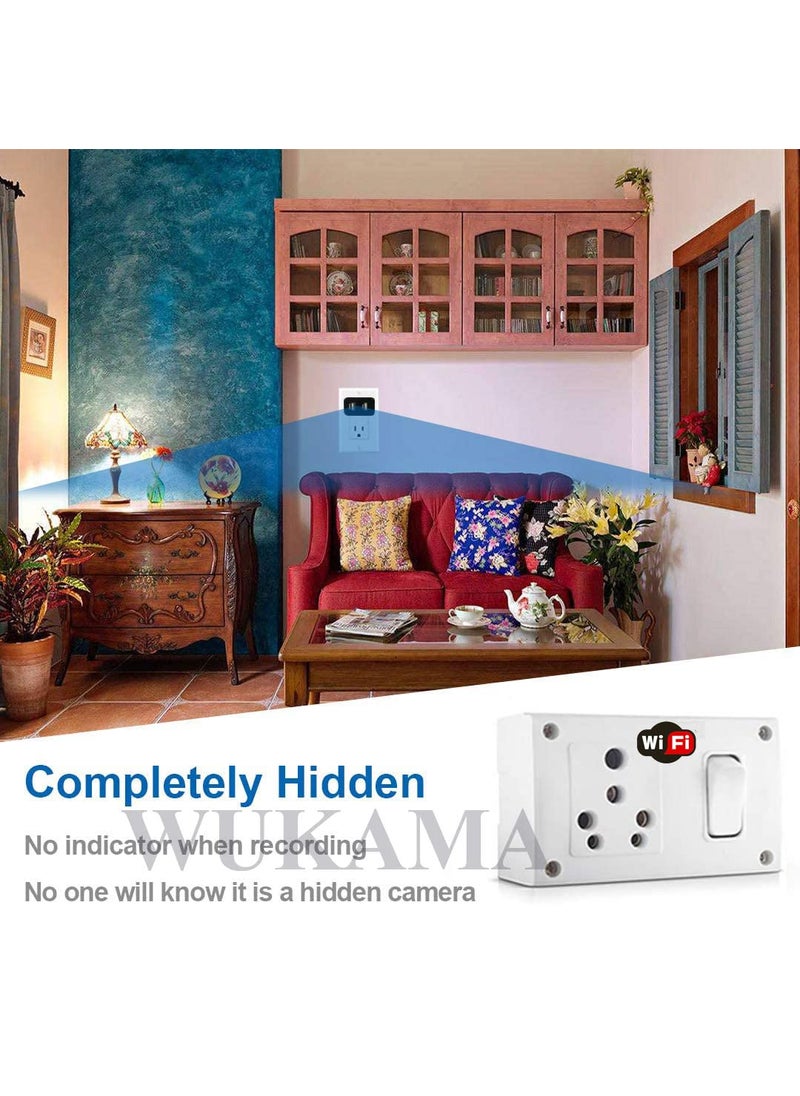 Wukama Wukama Switch Board Socket Camera with Audio Video Recording Day Vision Inbuilt 32GB Watch Live 24 Hours  - Image 5
