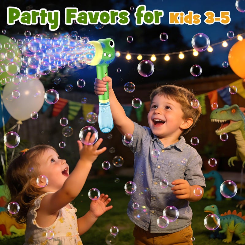 Zerhunt Dinosaur Bubble Toys Wand for Kids: Outdoor Toys for Toddler Boys & Girls - Garden Yard Party Bubble Fun - Automatic Bubble Maker Gift Idea - Image 5