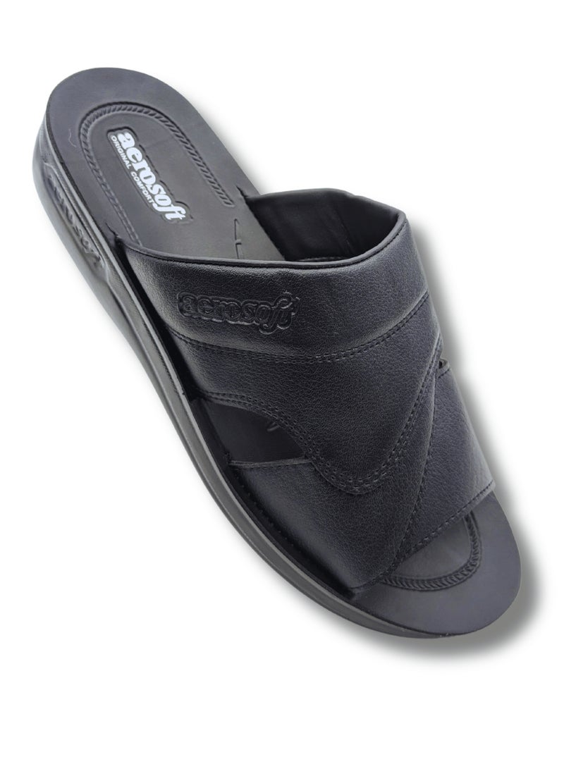 Aerosoft Men's Slippers A5807 Black - Image 1