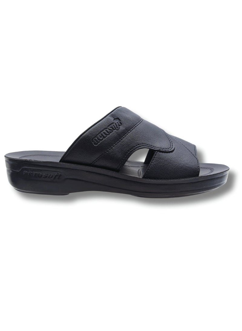 Aerosoft Men's Slippers A5807 Black - Image 3