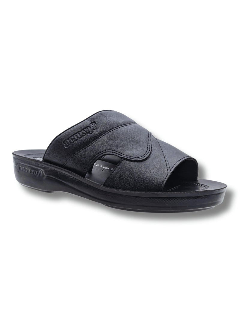Aerosoft Men's Slippers A5807 Black - Image 2