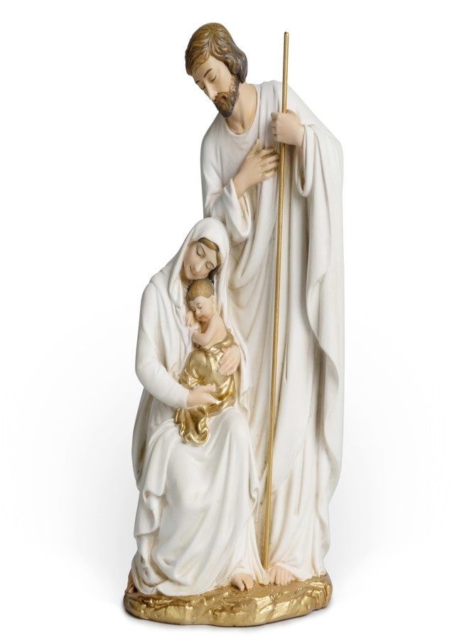 BC BUILDCLASSIC BC Catholic Holy Family Statue, 6" H Nativity Scene Indoor, Religious Gift, Christmas Home Decor, Collectable Figurine, Handpainted Renaissance Sculpture Purity & Grace Collection from Buildclassic - Image 1