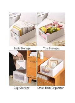 Hihonor Wardrobe Clothes Organizer, 4 Pack Drawer Organizers and Storage, Foldable Closet Organizer Bins Storage Containers for Organizing Clothing Jeans Toys Book Shelves Closet Wardrobe  - Image 4