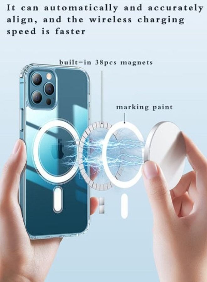 ACLIX Magnetic Case for iPhone 14 ProMax Case [Non-Yellowing MagSafe] Shockproof Protective Phone Cover Slim Thin Clear - Image 3