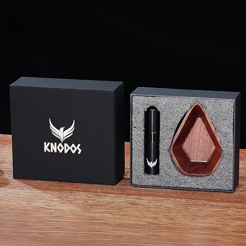 KNODOS Walnut Coffee Bean Dosing Cup and RDT Coffee Spritzer Gift Set Coffee Bar Accessories Wooden Dosing Vessel Single Dose Coffee Measuring Tray Kit - Image 3