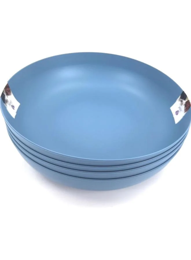 Orchid 4-Pieces Set of Deep Bowl 1000Ml - Blue
