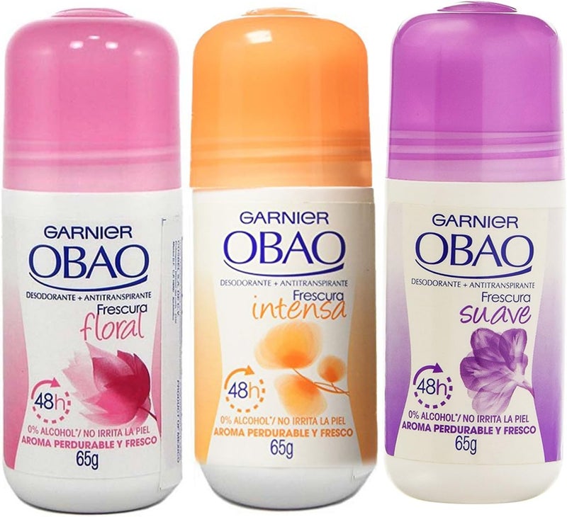Obao Assorted Deodorant for Women Pack of 3 - Image 3