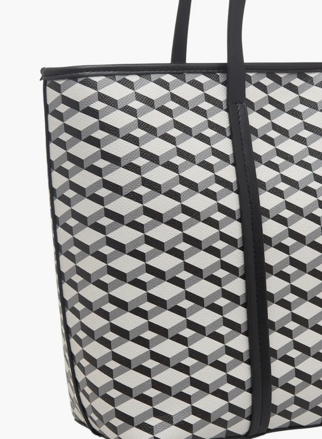 فلورا بيلا من شو إكسبرس Women's Printed Tote Bag with Zip Closure and Coin Pouch