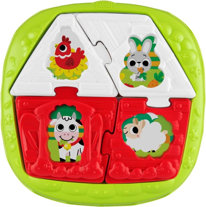 Chicco 2-in-1 House & Farm Puzzle for Ages 10-36 Months - Image 3