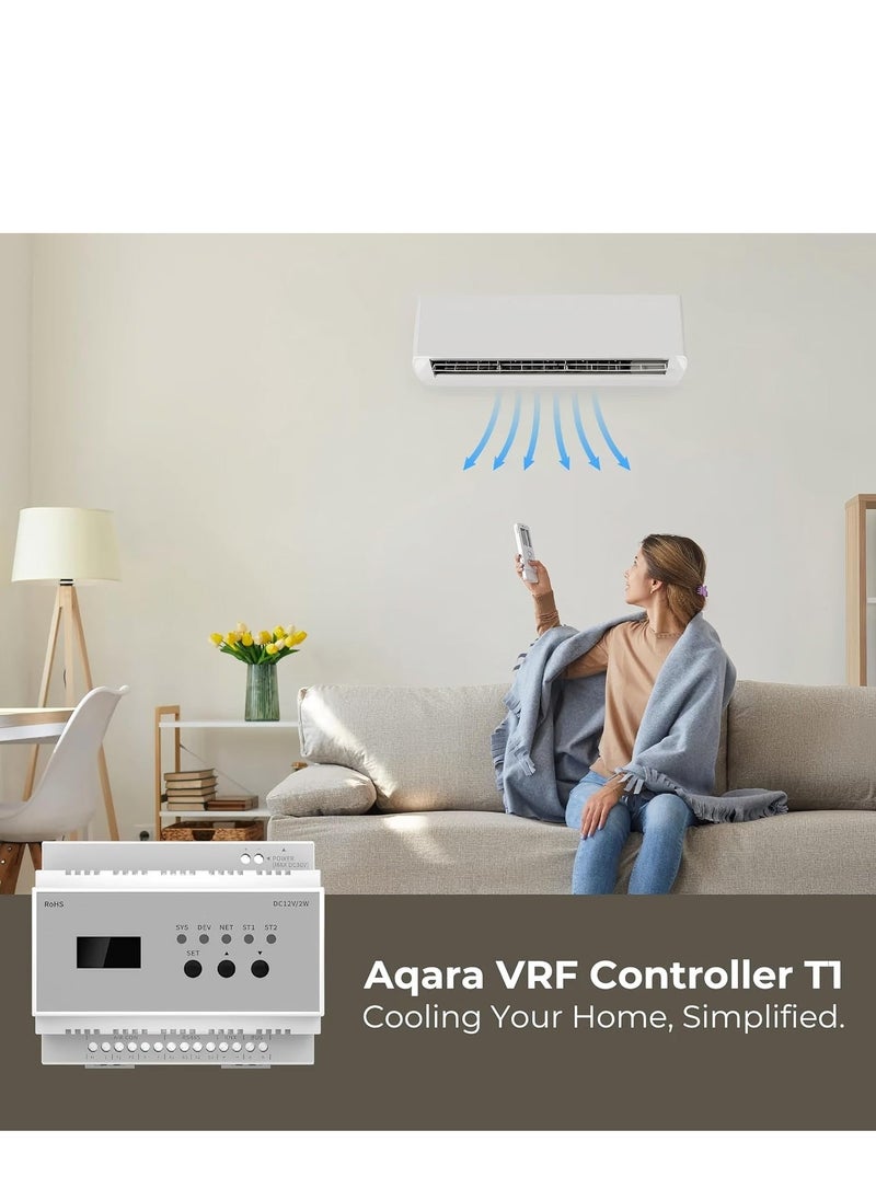 Aqara - Aqara VRF Controller T1 Global version-Smart Zigbee HVAC Controll Device,Compatible with Daikin, Mitsubishi, LG Panasonic and More - Image 1