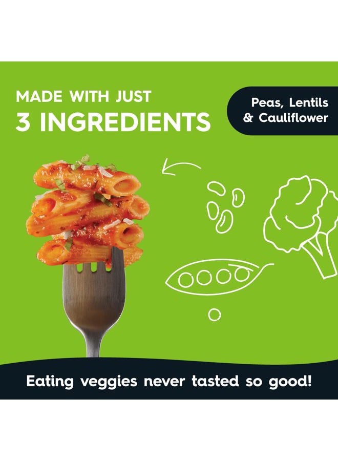 Veggiecraft Farms مكرونة بيني - مكرونة منخفضة الكربوهيدرات، عالية البروتين، مصنوعة من القرنبيط، العدس والبازلاء، خالية من الجلوتين، مكرونة نباتية، عالية الألياف، نباتية، كوشير، غير معدلة وراثيًا - 8 أونصات (عبوة من 3) - Image 3