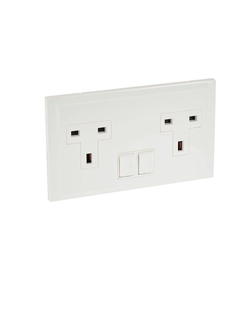 ليجراند بيلانكو مقبس تبديل مزدوج 13A معيار المملكة المتحدة 617146 - Image 2