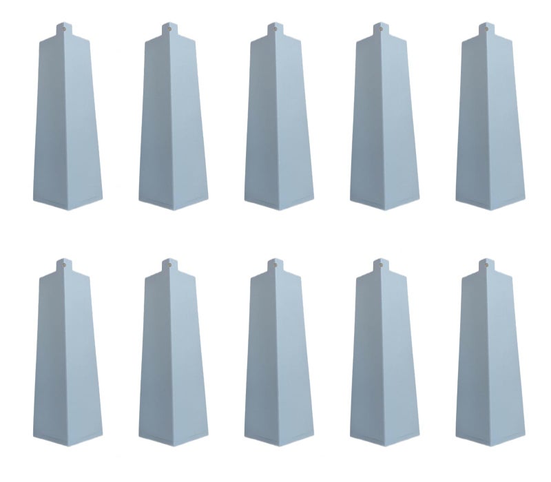 10 New Aluminum Outside Siding Corner 8 Inches 10Nails Included