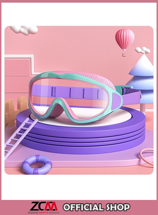 ZCM-HAPPY Children's Large Frame Swimming Goggles Waterproof And Anti-fog Professional Diving Goggles - Image 1