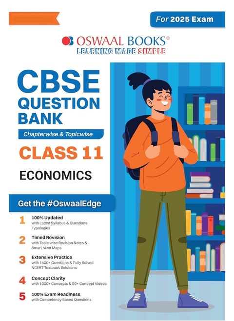 Oswaal CBSE Question Bank Class 11 Economics, Chapterwise and Topicwise Solved Papers For 2025 Exams