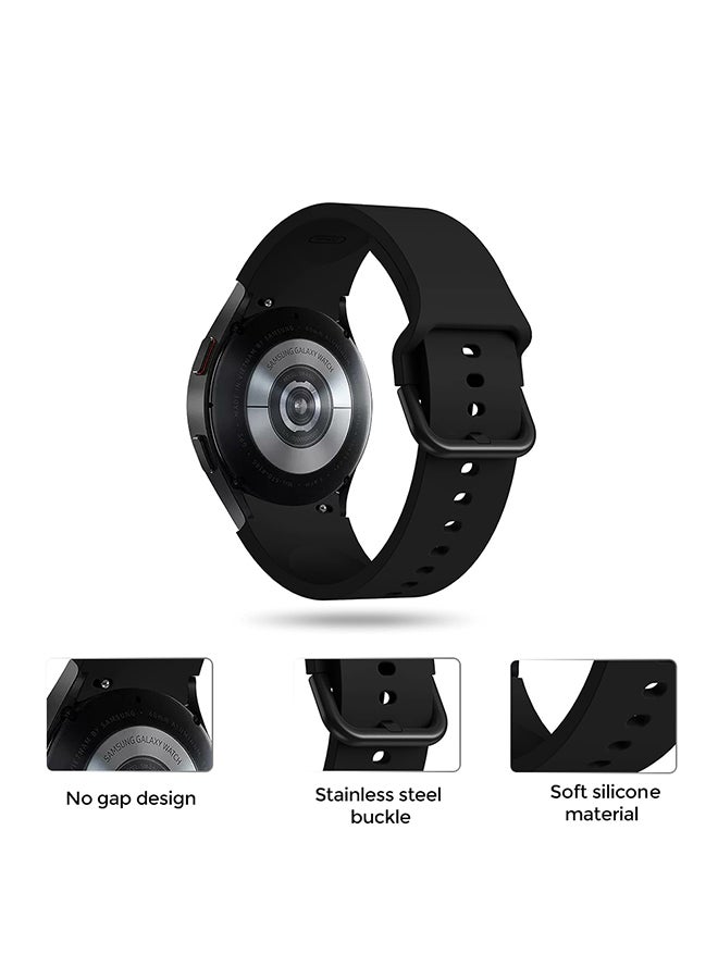 O Ozone Silicone Bands For Samsung Galaxy Watch 7 6 5 4 FE 40mm 44mm 45mm/Galaxy Watch 6 4 Classic 43mm 47mm 42mm 46mm Soft Silicone Sport Strap- white - Image 3