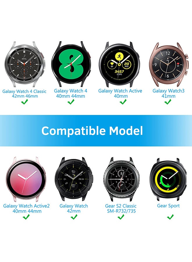 O Ozone Silicone Bands For Samsung Galaxy Watch 7 6 5 4 FE 40mm 44mm 45mm/Galaxy Watch 6 4 Classic 43mm 47mm 42mm 46mm Soft Silicone Sport Strap- white - Image 2