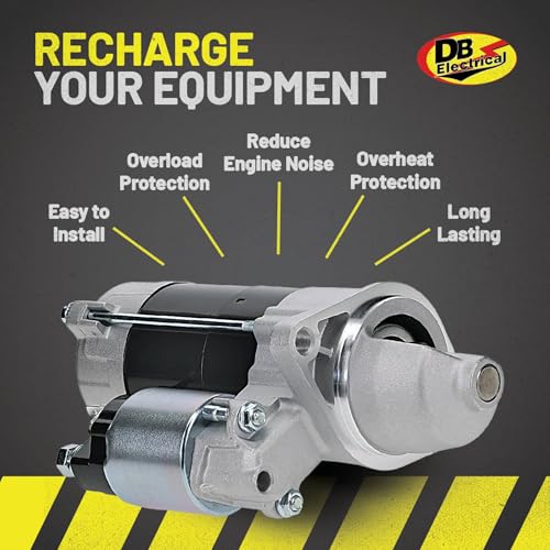 DB Electrical SND0476 New Starter Compatible with/Replacement for Mower Turf ZD25 ZD28 05-Bk / D1105 25HP Diesel /1G069-63010, 1G069-63011, 1G069-63012, 77700-02596 - Image 4