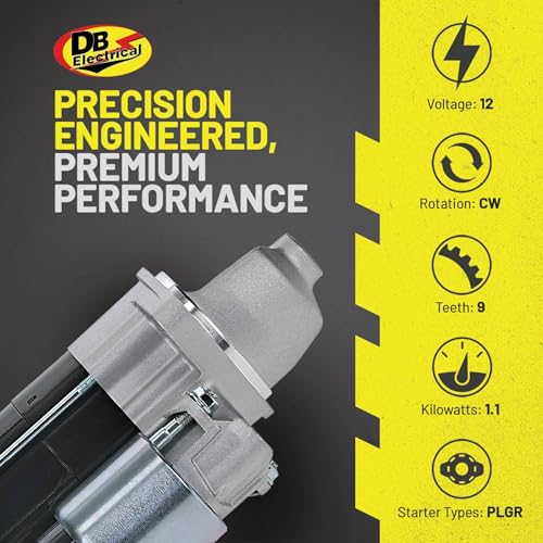 DB Electrical SND0476 New Starter Compatible with/Replacement for Mower Turf ZD25 ZD28 05-Bk / D1105 25HP Diesel /1G069-63010, 1G069-63011, 1G069-63012, 77700-02596 - Image 3