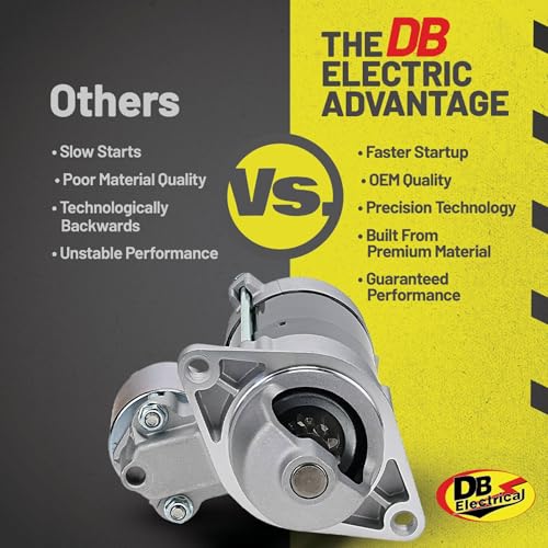 DB Electrical SND0476 New Starter Compatible with/Replacement for Mower Turf ZD25 ZD28 05-Bk / D1105 25HP Diesel /1G069-63010, 1G069-63011, 1G069-63012, 77700-02596 - Image 5