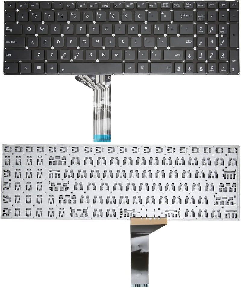 Replacement Keyboard for X551 X554 X503M Y583L F555 W519L, Laptop Keyboard Replacement, 102 Keys ABS Aluminum Alloy Keyboard with 5 Million Keystrokes, Compatible - Image 2