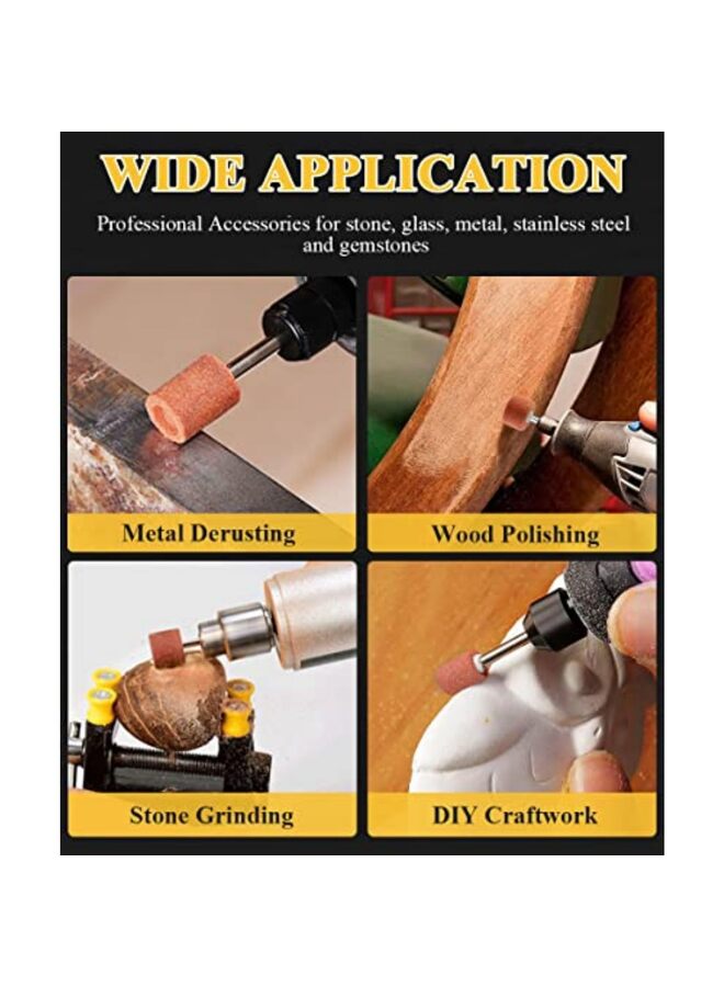 LAMAY 42PCS grinding drill bits for rotary tools, grinding stone grinding drill bits, aluminum oxide, tough enough to remove metal rust/smooth/sharpen, different shapes to meet more needs - Image 3