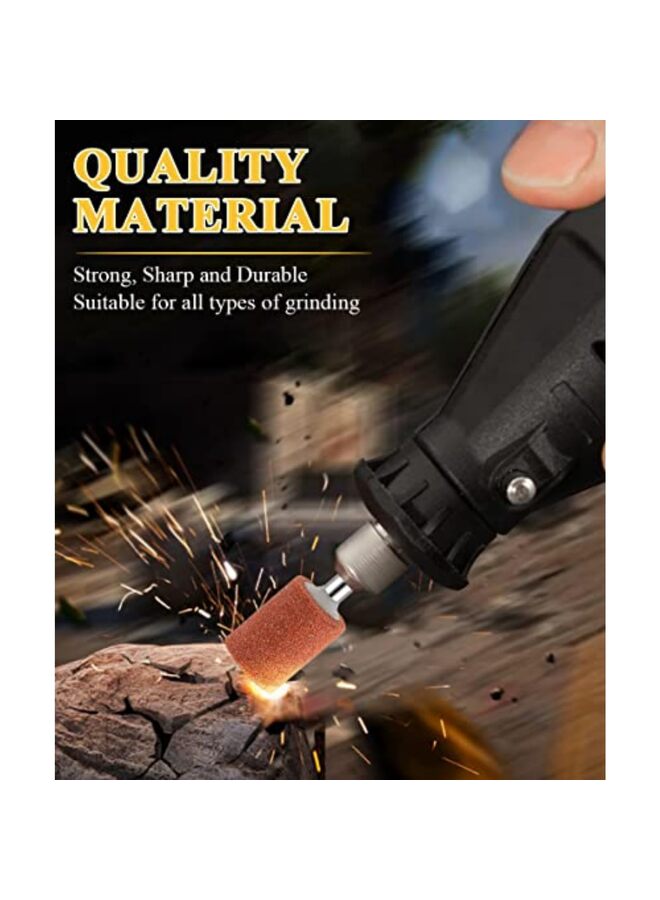 LAMAY 42PCS grinding drill bits for rotary tools, grinding stone grinding drill bits, aluminum oxide, tough enough to remove metal rust/smooth/sharpen, different shapes to meet more needs - Image 4